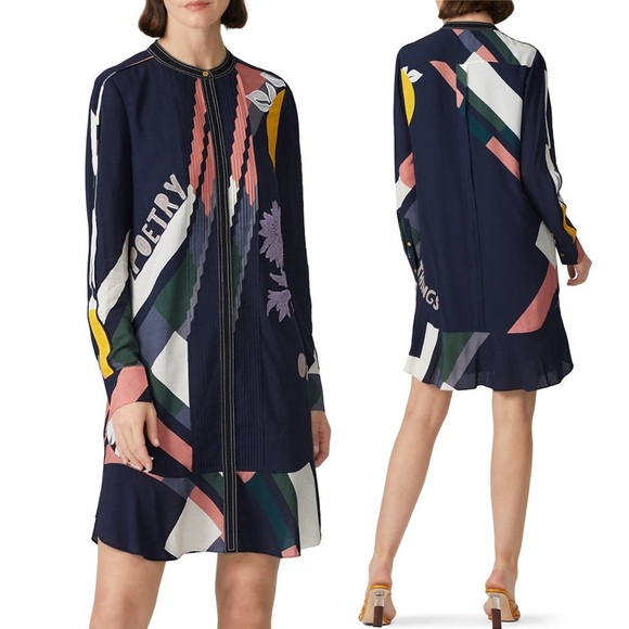 Tory Burch Floral Printed Cora Dress - Picture 1 of 7